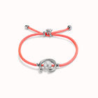 Bracciale in filo fucsia con perla shell assortimento placcato argento Sterling.
